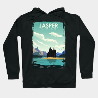 Jasper National Park Vintage Travel Art Hoodie